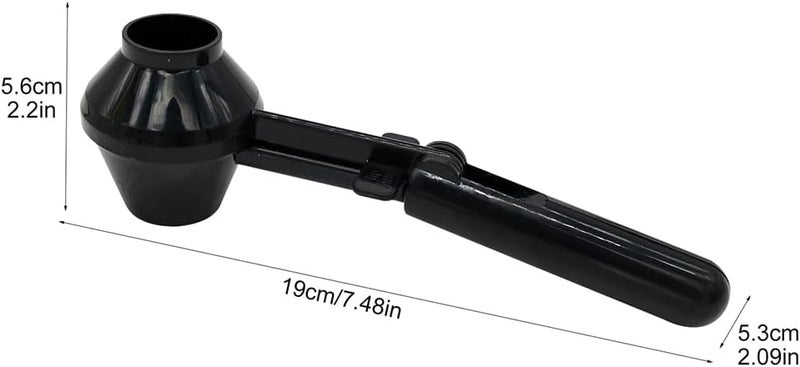 PUXING Coffee Scoop & Funnel for Reusable K Cup Refillable Coffee Pods Coffees Measuring Spoon Scoop with Funnel for Ground Coffees, Protein Powder, Tea(COLOR:black) - Image 2